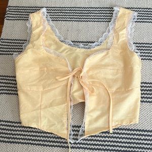 Tie front top
